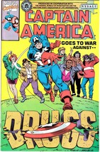 Captain America Goes To War Against Drugs #1 (1990 Giveaway) Marvel Comics Fbi - £10.61 GBP