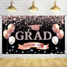 2024 Graduation Decorations Class of 2024 Rose Gold, Pink Graduation Decorations - £18.20 GBP