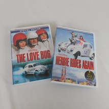 Lot of 2 Disney DVD Love Bug 1969 Herbie Rides Again 1974 Helen Hayes Dean Jones - £9.30 GBP