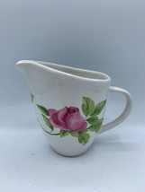 Pfaltzgraff Retired EMMA 4 1/2 in Syrup Pitcher/ Creamer Pink Rose/Purple Dasiy - £7.39 GBP