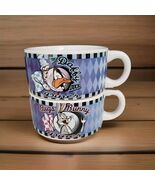 Vintage 1998 Looney Tunes Souper Bowl Mugs Bugs Bunny Daffy Duck Diner T... - $28.09 CAD