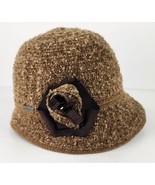 Betmar New York Bucket Hat Womens One Size Brown Bowler Derby Roll Grand... - £26.35 GBP