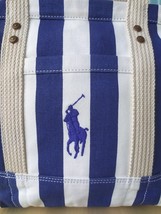 Polo Ralph Lauren Pony Gestreifte kleine Canvas-Tasche WELTWEITER VERSAND - £93.85 GBP