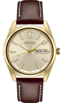 Seiko Essentials Gold Tone Mens Watch SUR450 - £173.30 GBP