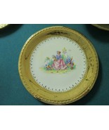 TAYLOR SMITH 22 K GOLD ENCRUSTED TRANSFERWARE 8&quot; PAIR OF PLATES ^^ - $90.26 CAD