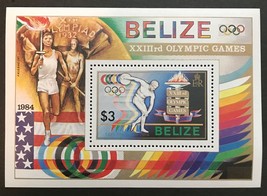 Belize #721 - 1984 Summer Olympics - Los Angeles - Sheetlet - MNH - £2.39 GBP