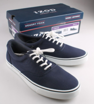 Izod Herren Leinen Rangley Schnürschuhe IN Marine Blau Neu IN Box - $29.96