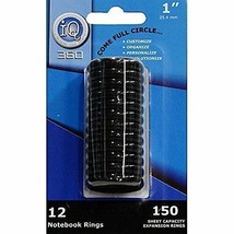 IQ 360 1 Inch Customizable Notebook Ring Binders, 12 Pack - £13.30 GBP