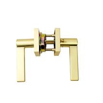 Miseno MLK3022SB Lorton Flat Bar Privacy Door Lever Set - Satin Brass - $463.66 MXN