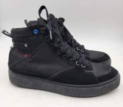 Diesel S Danny MC Sneakers Mens 11 Black Canvas Leather Shoes - $67.27