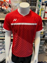 YONEX Men&#39;s Badminton T-Shirts Sports Top Apparel Tee Red [US:S] NWT 104... - £31.77 GBP
