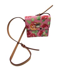 Dooney &amp; Bourke Floral Crossbody Bag Spring Summer Pink Roses Leather Strap - $49.99