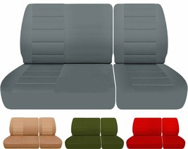 Fits 88-91 Chevy C/K 1500 Pickup 40/60 front bench seat covers , NO headrests - $84.99