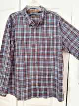 Orvis men's button down shirt long sleeves sz. 2XL blue.brown - $18.81