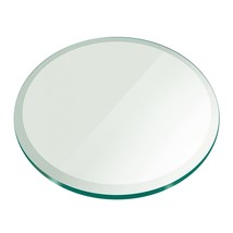 32&quot; Inch Round Glass Table Top 1/2&quot; Thick Tempered Beveled Edge By Fab G... - $155.99