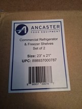 Set of 2 Commercial Freezer and Refrigerator Replacement Shelves () - 23... - $103.95