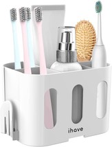 Toothbrush Holders for Bathrooms, Tooth Brush Holder Bathroom Organizer Countert - £15.18 GBP