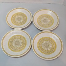 Vintage Franciscan 6.5” Earthenware Hacienda Gold Set of 4 Bread Dessert... - £14.05 GBP