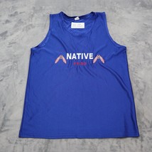 Native Pride Shirt Mens S Blue Polyester Sleeveless Active Athletic Wear... - $18.69