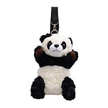 3D Panda Bag Women Casual Messenger Bag Stuffed Plush Crossbody Bags Soft Stuff  - £20.13 GBP