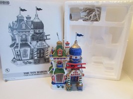 LEMAX 2002 LIGHTED BUILDING VILLAGE THE TOY BARON CLUB MEMBERS - $46.55