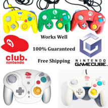 Gamecube GC Controller Mario Luigi Wario Club Nintendo White Wavebird works - £87.65 GBP+
