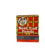 Vintage Matchbook Scot Lad Foods Inc Red Yellow Plaid Advertising - €11,93 EUR