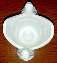 Angel Candleholder " AVON " Collection Porcelain White 5" High 4" Long Catholic - $16.23