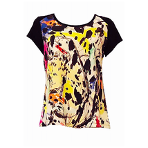 Maloka: Pink Leopard Faux Split Abstract Art T-Shirt (1 Left!) - £56.23 GBP