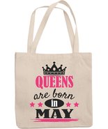 Make Your Mark Design Queens Are Born in May Reusable Tote Bag for Mom, ... - £17.31 GBP