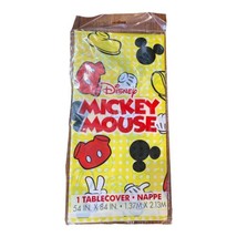 Disney Mickey Mouse Plastic Table Cover Birthday Party Supplies 54”x84” New - $10.00