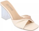 Journee Collection Women Block Heel Slide Sandals Aylia Size US 12 Off W... - $25.74