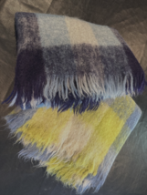 Glen Cree &amp; Hudsons Bay Company Mohair Plaid Throw Stadium Blanket Pair ... - £93.39 GBP