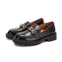 Women&#39;s Fashion Shoes Sheepskin Platform Loafers Office School Shape Correction  - £150.80 GBP