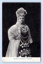 Russian Opera Singer Margarita Agreneva Slaviansky Portrait UNP DB Postc... - $10.84