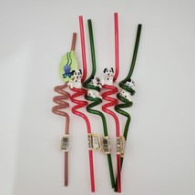 Vtg Disney Crazy Silly Sipper Straws with Topper 101 Dalmatians Cri-Kee Lot of 5 - $11.30