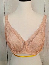 Playtex Bra Beige Love My Curves Style 4514 Underwire Support Padded Sz 42D - $15.88