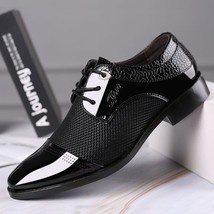 Big Size Men Dress Shoes Quality Men Formal Shoes Lace-Up Men Business oxford Sh - £25.93 GBP