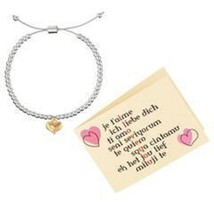 Avon Filled With Love Bracelet and Card Set, 8 Different Languages Vintage - £5.23 GBP