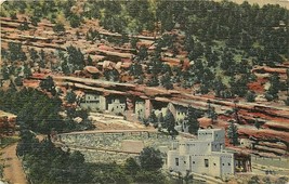 Linen Postcard CO H202 Manitou Cliff Dwellings Phantom Cliff Canon 1952 Cancel - £5.73 GBP