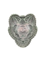 Vintage Imperial Glass Nucut Pressed Glass Trinket/Candy Dish Greenish C... - $29.69