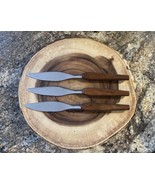 Vintage Steak  Knives Stainless Teak Wood Danish Fleetwood Mid Century M... - $18.81