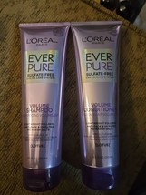 2 Pc Loreal EVERPURE Volume Shampoo &amp; Conditioner Combo 8.5oz each (MO18) - $23.13