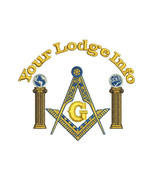 Freemason Masonic Compass Columns Custom Embroidered Polo Shirt Embroide... - €29,95 EUR+