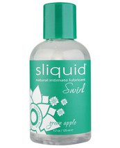 Sliquid Water-Based Naturals Swirl Lubricant Green Apple 4.2 Oz - £10.36 GBP