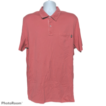 Vineyard Vines Classic Fit Polo Shirt Large Coral Pink Whale Pocket Short Sleeve - £23.49 GBP