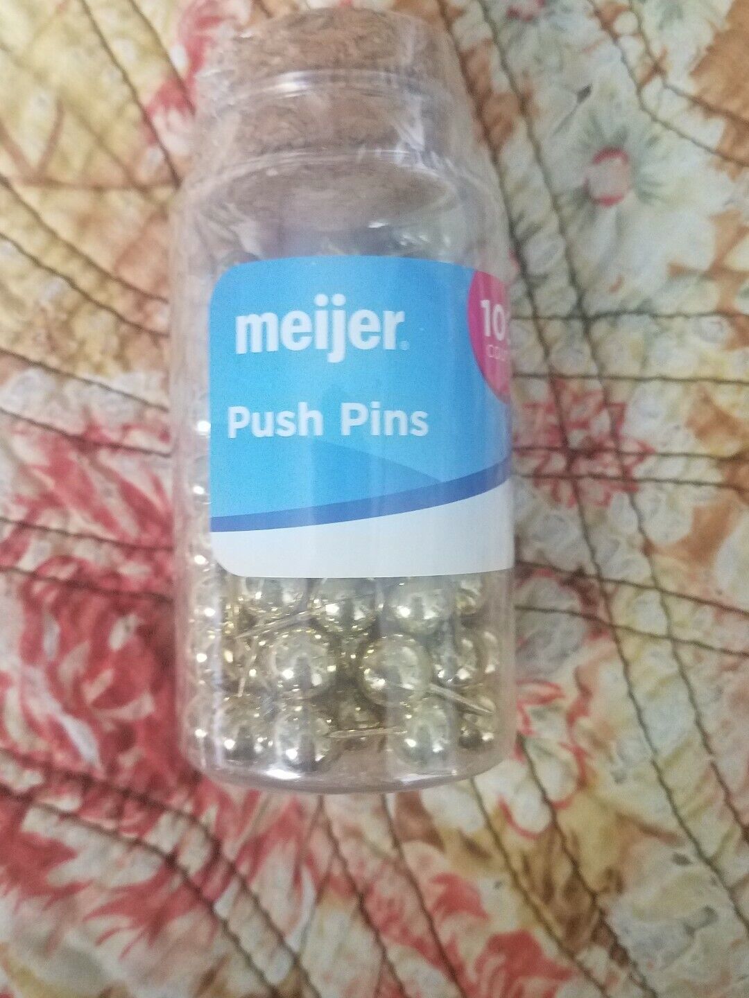 100 Gold Push Pins - $10.84