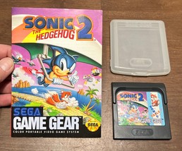 Sonic the Hedgehog 2  Sega Game Gear  w/ booklet &amp; case Tested - £11.16 GBP