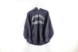Vtg 80s Sand Knit Mens S Thrashed Seton Hall University Basketball Hoodi... - $128.65
