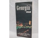 Vintage 1968 Georgia Official Highway Map State Highway Department - £19.54 GBP
